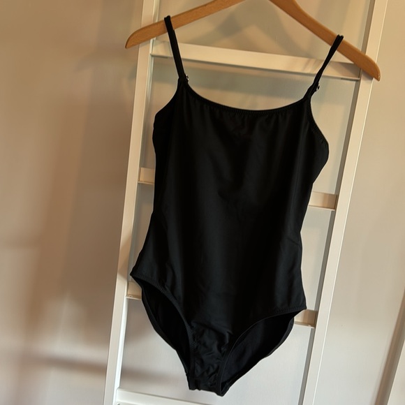 Garnet Hill — Elegant, classic, simple black one-piece swim suit - Picture 10 of 12